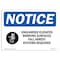 Signmission OSHA Sign, 7" H, Rigid Plastic, Unguarded Elevated Working Surfaces Sign With Symbol, Landscape OS-NS-P-710-L-18767 - alternate 1